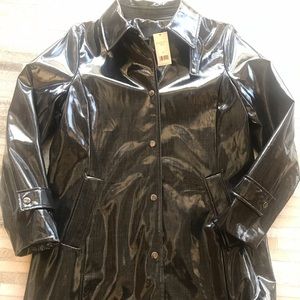 Banana Republic Coated Italian Tweed Car Coat